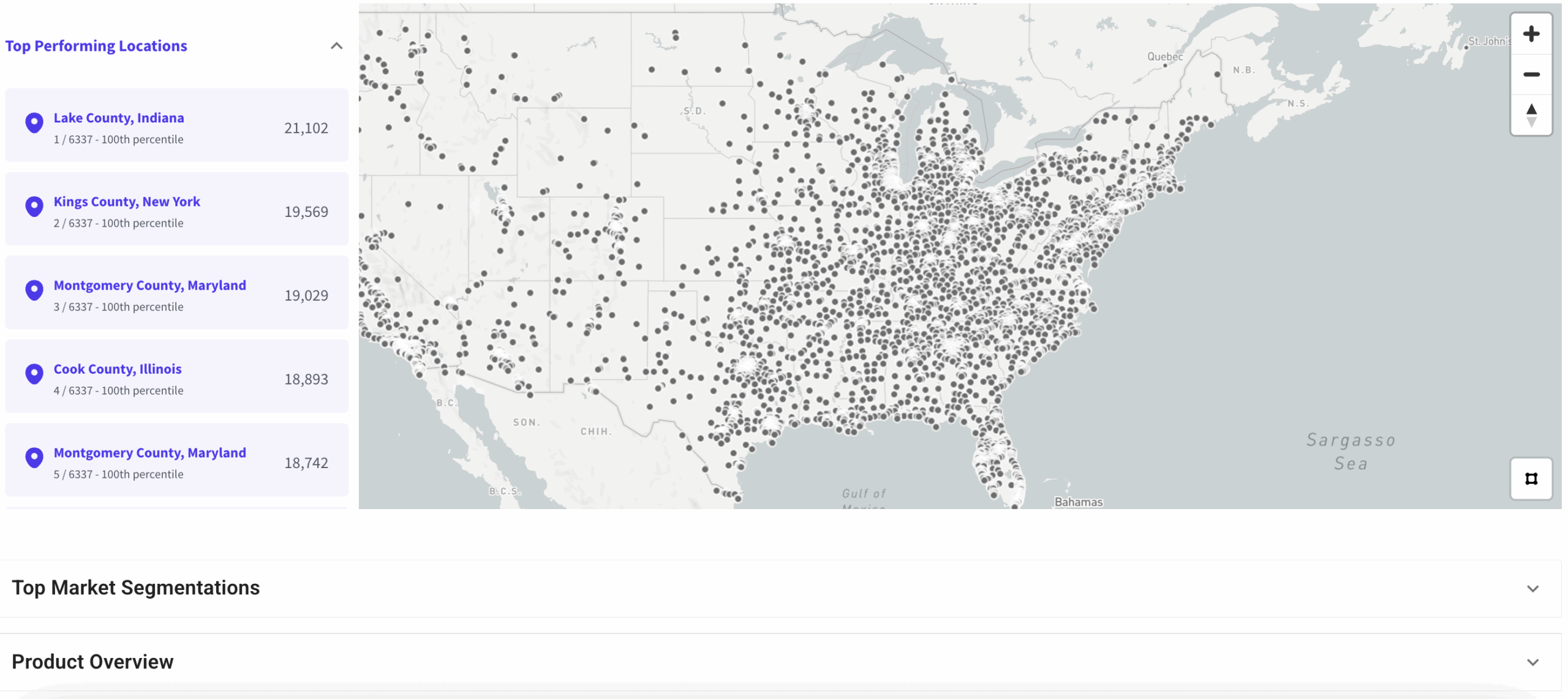 Mapchise pricing demographic